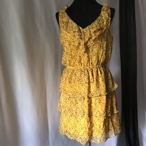 Yellow Tiered Dress
